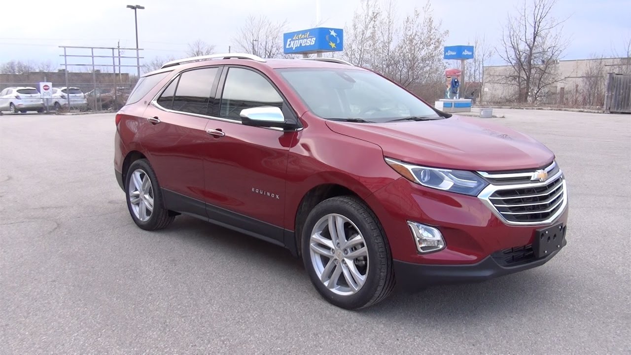 2018 CHEVROLET EQUINOX AWD PREMIER - CAJUN RED - YouTube