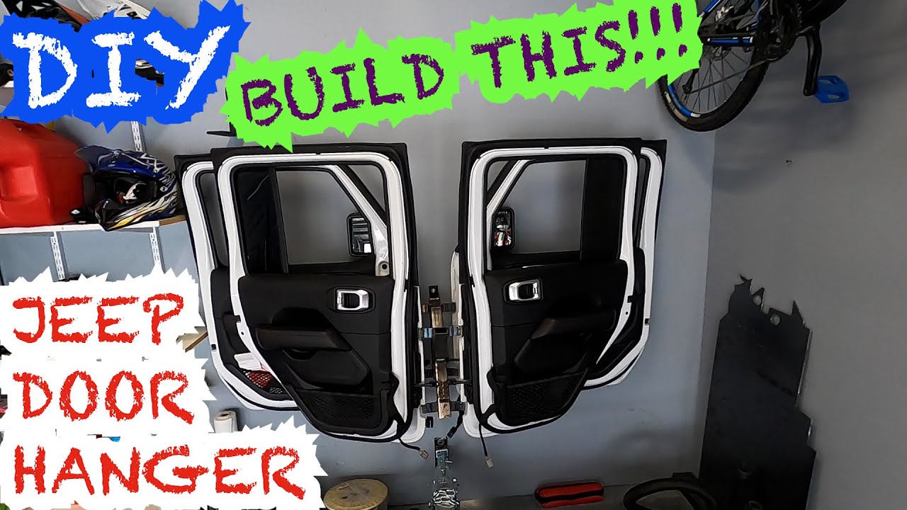 The Best DIY Jeep Door Storage Hanger - YouTube