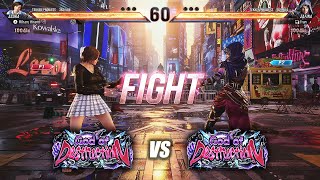 TEKKEN 8: Asuka (Miharu Hirano) vs Zafina (Fran) | Battle #1 High Ranking Online Matches