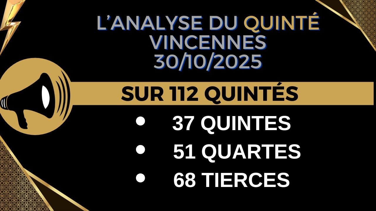Analyse et pronostic du quinté de jeudi à Vincennes (30/10)