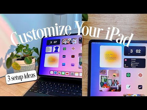 iPad Customization Tips u0026 Tricks | 3 Aesthetic u0026 Easy Home Screen Setup Ideas for iOS 15