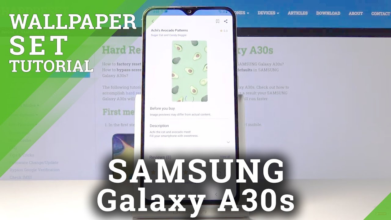 How To Change Wallpaper In Samsung Galaxy A30s Desktop Update Youtube