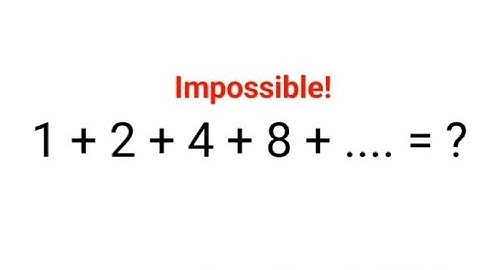 1+2+4+8+.... = ? Letterlijk niemand zou het kunnen! Kun jij het? #wiskunde #trending #ontdekken #...