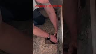 Changing a live stop tap #bathroom #bathroomrenovations