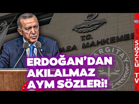 Erdoğan Yargıtay ve Anayasa Mahkemesi Krizini Büyütüyor! Akılalmaz AYM Sözleri