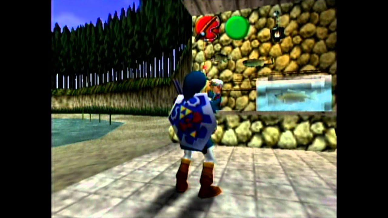 The Legend of Zelda Ocarina of Time Getting the Sinking Lure Full