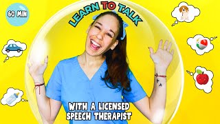 Learn to Talk for Toddlers | Learn Gestures, Signs, First Words, Animals, Colors, Numbers & More