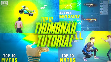 How to make thumbnail like vipax and ind amol || Thumbnail tutorial || Alpha Editz || Top 10 Myths