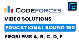 Celebrity Codeforces Educational Round 190 | Video Solutions - A to E | by Devansh | TLE Eliminators Net Worth