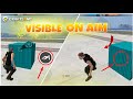 How to make Visible on Aim Objects in Craftland | Free Fire Secret Trick 🎮