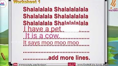 kite victers std 2 june 30th english class works answer