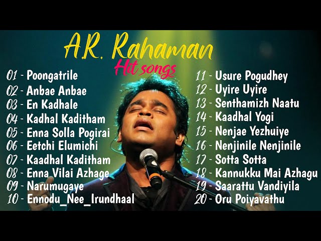 ARRahman hits/ ARRahman melody hits/ ARRahman Tamil Songs/ ARRahman Tamil Melodies/ Rehmania class=