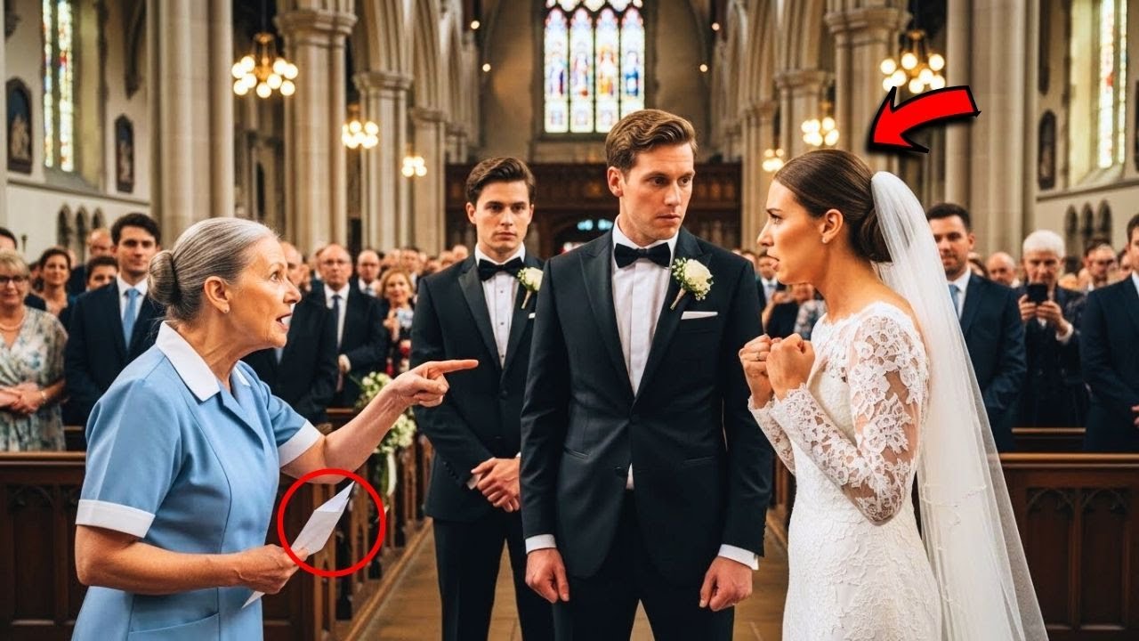 ¡Limpiadora Pobre Abre la Boca en el Altar... ¡El Millonario Cancela la Boda al Instante!