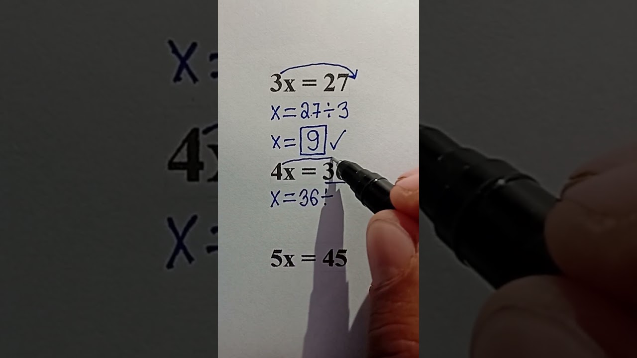 How to Crack Any Equation Fast | Complete Math Tutorial #maths #basicproblems #mathematica #math
