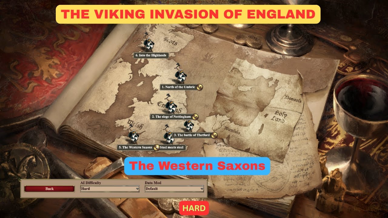 The Western Saxons | The Viking Invasion of England | Lets play AOE2 custom campaigns | Hard