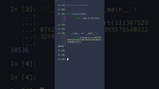 Convert uin160 to uint16 #ethereum #python #javascript #code #programming #blockchainprogramming