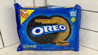 Peanut Butter Oreos!! These may be Dave’s new favorite 😎 #cookies #oreo #snackreviews