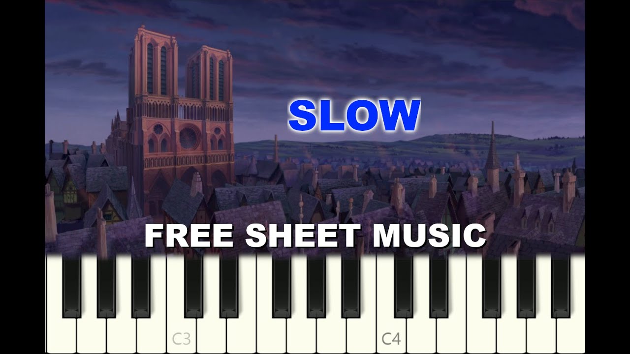 SLOW Piano Tutorial 