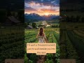 Peaceful Evening Walk Through Mountain Fields at Golden Hour #mountains #nature #naturelovers