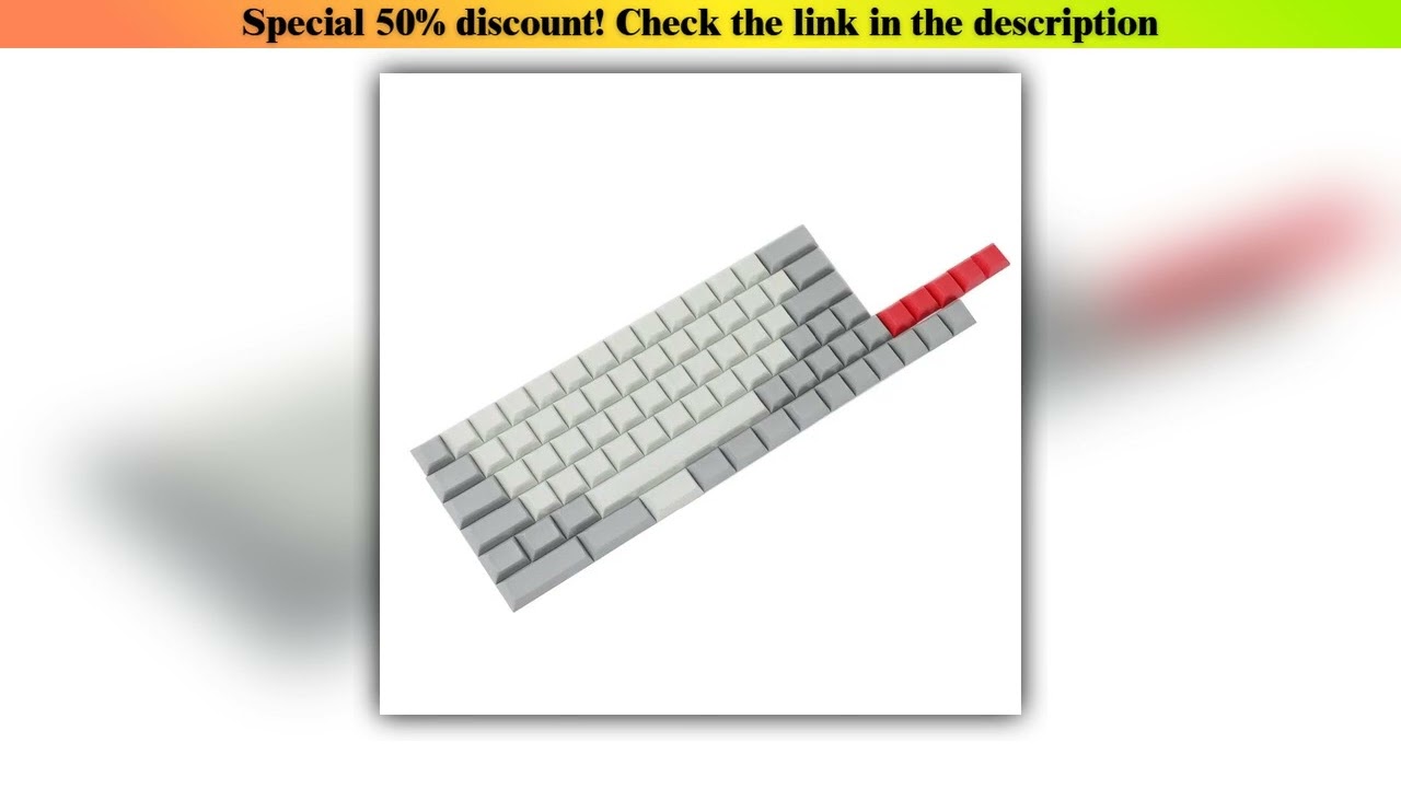 Review YMDK DSA Blank 61 64 68 ANSI Keyset DSA Profile Thick PBT Keycap set For Cherry MX Mechanica