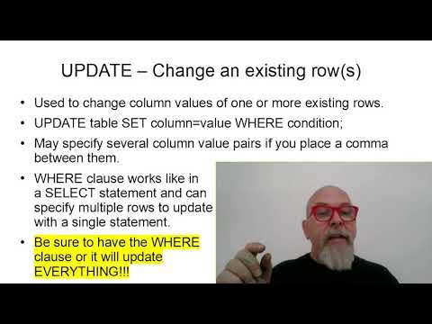 SQL 4B Changing Table Data