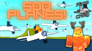I Made 500 Planes for 500 Subscribers in Plane Crazy! | Plane Crazy Roblox