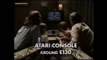 ATARI GAMES CONSOLE from ingersoll  TV ADVERT   LWT  asteroids pac man  missile command