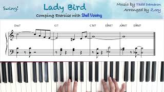 [Comping] Lady Bird Comping Exercise with Shell Voicing