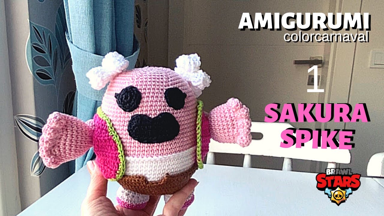 Amigurumi Brawl Stars Sakura Spike Yapılışı - 1. Bölüm