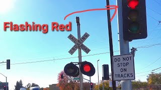 Railroad Crossings Near Intersections Set To Flash Red When Activated