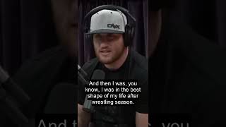 Justin explains he went straight from wrestling season into MMA with zero striking skills, just u