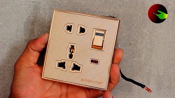 How to connect combined socket Bangla | Combined Socket Connection | Superstar 3 pin socket