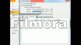 how to send automatic reply in outlook 2010