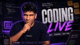 🔴 Live Coding Session | Startup Work, Learning & Q&A