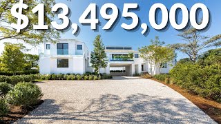 Touring 3 of The Largest Modern Mansions in The Hamptons With WATERFRONT