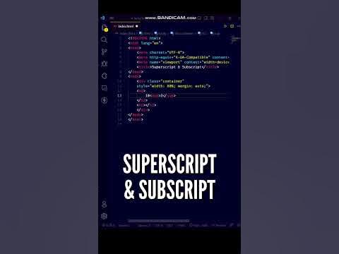 😋😋 Amazing Trick in HTML5 - Superscript & Subscript in HTML #shorts # ...