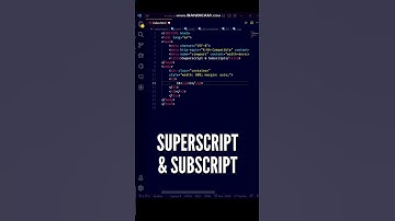 😋😋 Amazing Trick in HTML5 - Superscript & Subscript in HTML #shorts #html #programming #code
