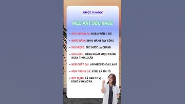 Bạn không thể bỏ qua 7 Mẹo vặt sức khỏe này  | Dược sĩ Ngọc #shorts #dsngoc