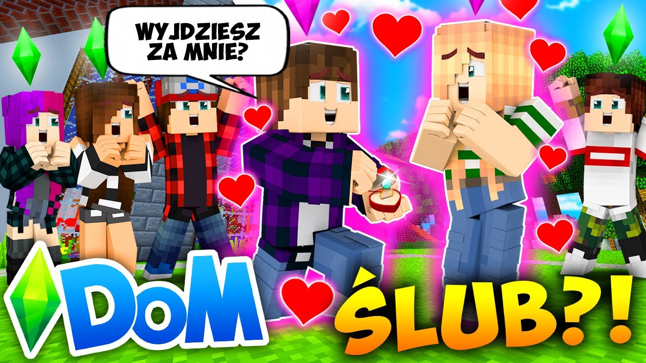 💗😍 MINECRAFT DOM #27 - ŚLUB I WESELE?! *zgodziła się?!* | SIMSCRAFT  [S2]