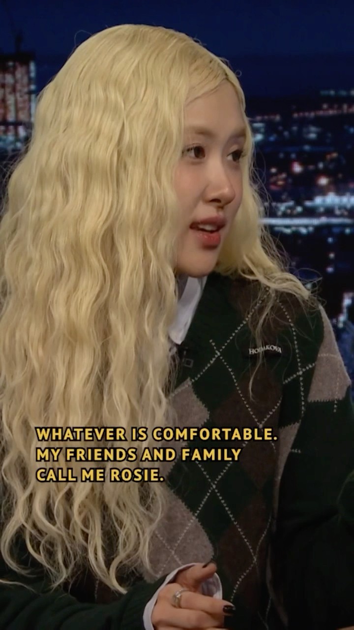 #ROSÉ ? Rosie #ROSÉOnFallon #rosiebyROSÉ #FallonTonight #JimmyFallon