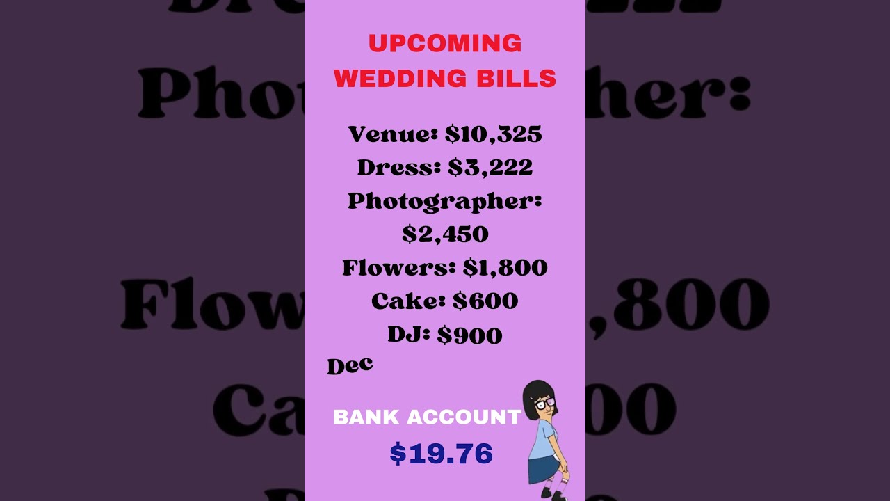 POV: You're Planning a Wedding with $19.76 in Your Bank Account 💀 💍