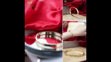 💛 Cartier Love Bracelet Vàng 18K Bản Mảnh