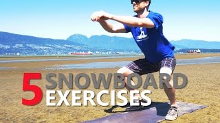 5 Snowboard Exercises for Beginner Training