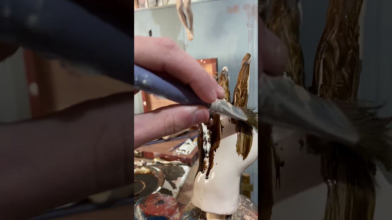 Pátina, proceso de policromia