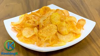 Lays Aloo Chips Recipe - Homemade Potato Chips Recipe