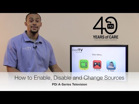 How to Set Sources on a PDi A-Series TV