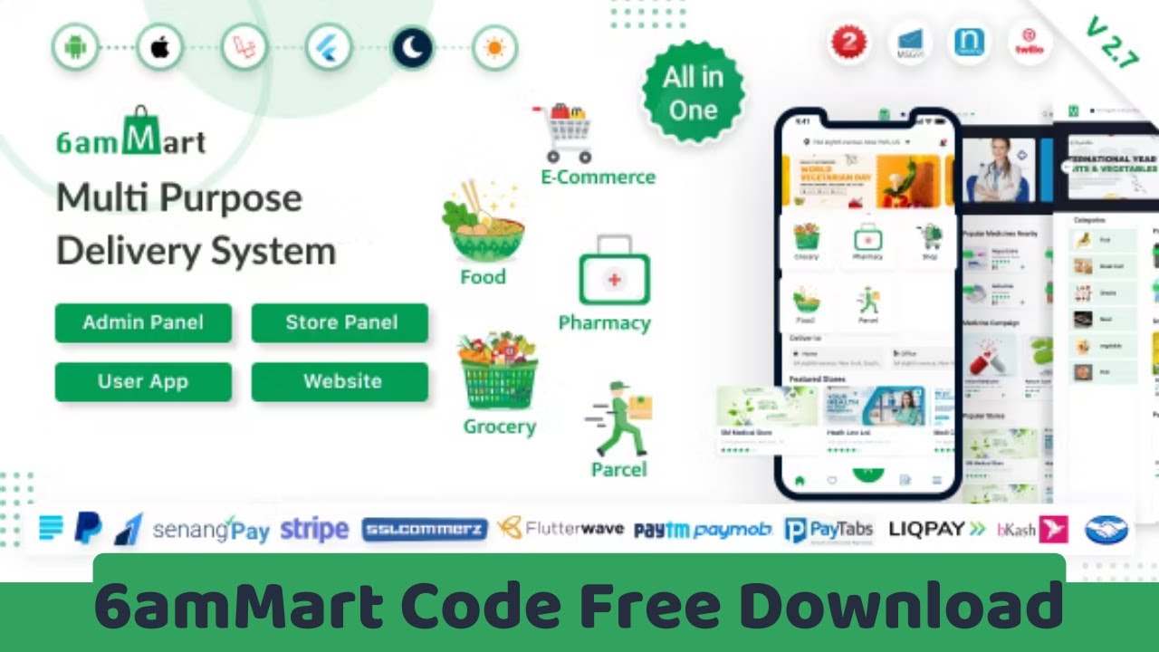 6amMart Multi vendor App source code Free download | ecommerce shopping ...