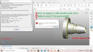 error solve in powermill