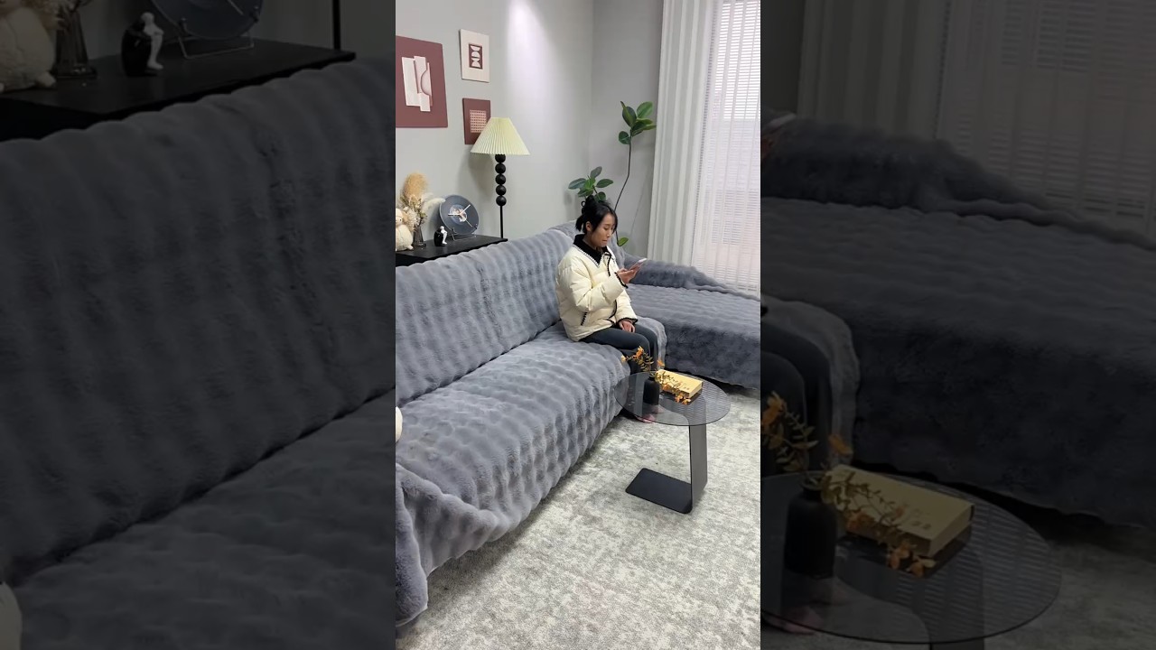 Soft wool & Soft velvet high-quality Chinese winter sofa cover design " 