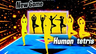 Human Tetris 1234 Players Immersive Style 99% Fails Fun Game Warmup